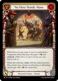 No Hero Stands Alone - Super Slam - Flesh and Blood TCG card