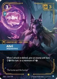 Ahri, Inquisitive (Alternate Art) - Origins - Riftbound: League of Legends Trading Card Game card