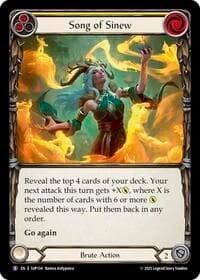 Song of Sinew - Super Slam - Flesh and Blood TCG card
