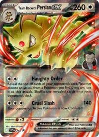 Team Rocket's Persian ex - 218 - SV: Scarlet & Violet Promo Cards - Pokemon card