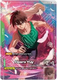 Heero Yuy (C+) (Premium Accessory Set - Mobile Suit Gundam Wing) - Gundam Promotional Cards - Gundam Card Game card