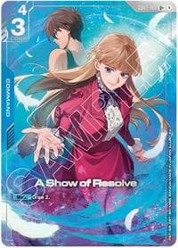 A Show of Resolve (U+) (Premium Accessory Set - Mobile Suit Gundam Wing) - Gundam Promotional Cards - Gundam Card Game card