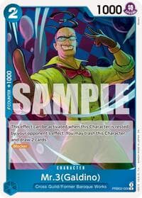 Mr.3(Galdino) - PRB02-009 - Premium Booster -The Best- Vol. 2 - One Piece Card Game card