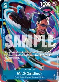 Mr.3(Galdino) - PRB02-009 (Alternate Art) - Premium Booster -The Best- Vol. 2 - One Piece Card Game card