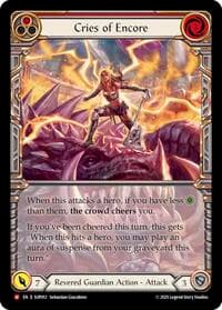 Cries of Encore (Extended Art) - Super Slam - Flesh and Blood TCG card