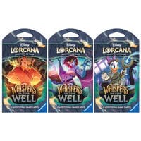Disney Lorcana: Whispers in the Well Sleeved Booster Pack Art Bundle [Set of 3] - Whispers in the Well - Disney Lorcana card