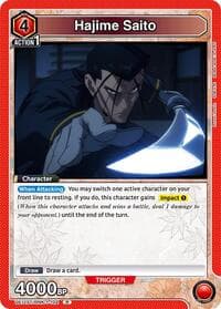 Hajime Saito (102) - UE11ST: Rurouni Kenshin Starter Deck - Union Arena card