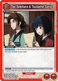 Tae Sekihara & Tsubame Sanjo - UE11ST: Rurouni Kenshin Starter Deck - Union Arena card