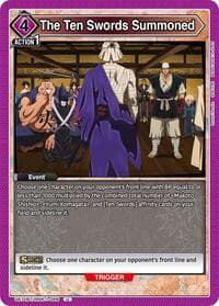 The Ten Swords Summoned - UE11BT: Rurouni Kenshin - Union Arena card