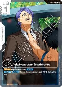 Unforeseen Incident - Starter Deck 05: Iron Bloom - Gundam Card Game card