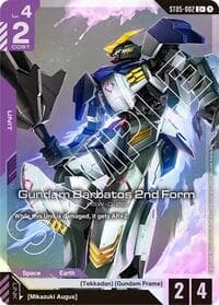 Gundam Barbatos 2nd Form (C+) - Starter Deck 05: Iron Bloom - Gundam Card Game card