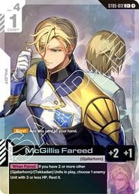 McGillis Fareed (C+) - Starter Deck 05: Iron Bloom - Gundam Card Game card