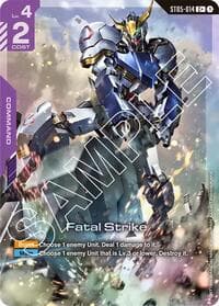 Fatal Strike (C+) - Starter Deck 05: Iron Bloom - Gundam Card Game card