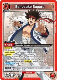Sanosuke Sagara (077) - UE11BT: Rurouni Kenshin - Union Arena card