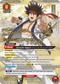 Sanosuke Sagara (077) (SR**) - UE11BT: Rurouni Kenshin - Union Arena card