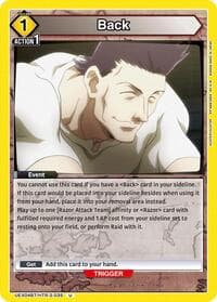 Back - UEX04BT: HUNTER X HUNTER Vol.2 - Union Arena card