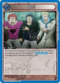 Out! - UEX04BT: HUNTER X HUNTER Vol.2 - Union Arena card