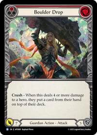 Boulder Drop (Red) - Armory Deck: Pleiades - Flesh and Blood TCG card