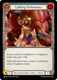 Uplifting Performance - Armory Deck: Pleiades - Flesh and Blood TCG card