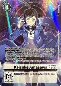 Keisuke Amasawa (Alternate Art) - Hackers' Slumber - Digimon Card Game card