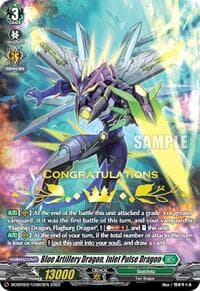 Blue Artillery Dragon, Inlet Pulse Dragon - Bushiroad Event Cards - Cardfight Vanguard card