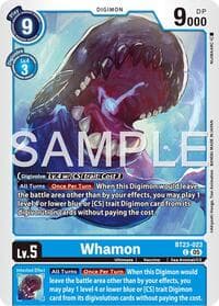 Whamon - Hackers' Slumber - Digimon Card Game card