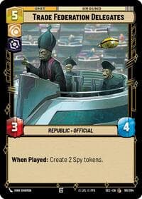 Trade Federation Delegates - Secrets of Power - Star Wars: Unlimited card