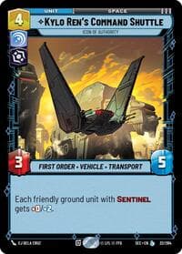 Kylo Ren's Command Shuttle - Icon of Authority - Secrets of Power - Star Wars: Unlimited card