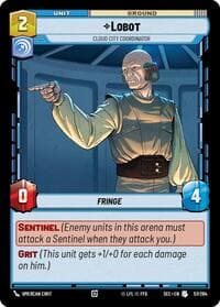 Lobot - Cloud City Coordinator - Secrets of Power - Star Wars: Unlimited card