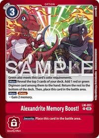 Alexandrite Memory Boost! - Limited Card Pack -Another Knight- - Digimon Card Game card