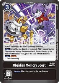 Obsidian Memory Boost! - Limited Card Pack -Another Knight- - Digimon Card Game card