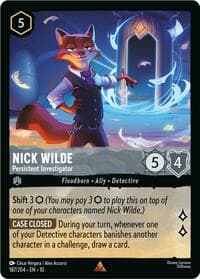 Nick Wilde - Persistent Investigator - Whispers in the Well - Disney Lorcana card