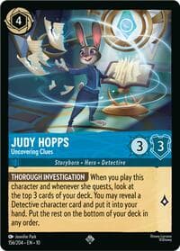 Judy Hopps - Uncovering Clues - Whispers in the Well - Disney Lorcana card