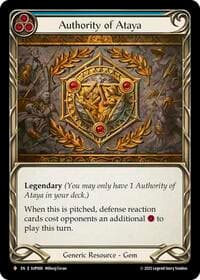 Authority of Ataya - Super Slam - Flesh and Blood TCG card