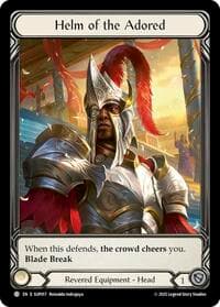 Helm of the Adored (Extended Art) - Super Slam - Flesh and Blood TCG card