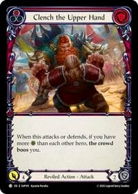 Clench the Upper Hand (Red) - Super Slam - Flesh and Blood TCG card
