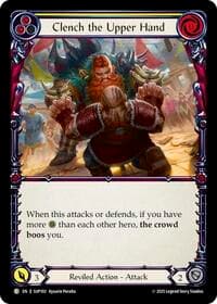 Clench the Upper Hand (Yellow) - Super Slam - Flesh and Blood TCG card