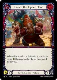 Clench the Upper Hand (Blue) - Super Slam - Flesh and Blood TCG card