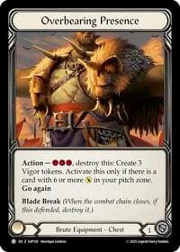 Overbearing Presence - Super Slam - Flesh and Blood TCG card