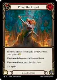 Prime the Crowd (Red) - Super Slam - Flesh and Blood TCG card