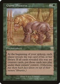 Game Preserve - Mercadian Masques - Magic: The Gathering card
