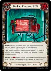 Backup Protocol: RED - GEM Pack 3 - Flesh and Blood TCG card