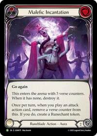 Malefic Incantation - GEM Pack 3 - Flesh and Blood TCG card