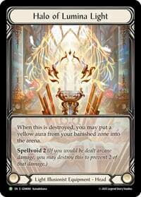 Halo of Lumina Light - GEM Pack 3 - Flesh and Blood TCG card