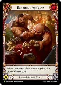 Rapturous Applause - GEM Pack 3 - Flesh and Blood TCG card
