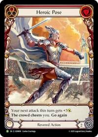 Heroic Pose - GEM Pack 3 - Flesh and Blood TCG card