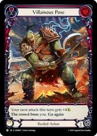 Villainous Pose - GEM Pack 3 - Flesh and Blood TCG card