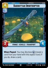 Bardottan Ornithopter - Secrets of Power - Star Wars: Unlimited card