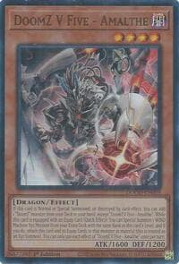 DoomZ V Five - Amalthe - Doom of Dimensions - YuGiOh card
