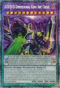 D/D/D/D Dimensional King Arc Crisis (Starlight Rare) - Doom of Dimensions - YuGiOh card